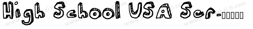 High School USA Ser字体转换